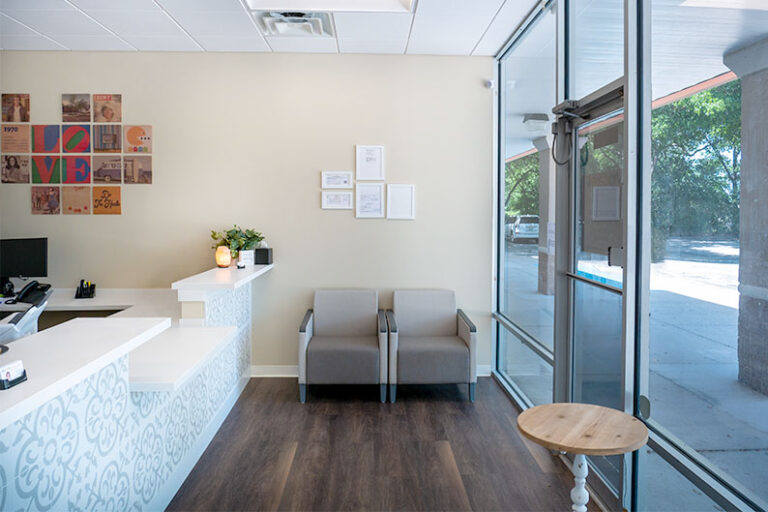 The view inside the lobby at VIPcare Mount Dora.