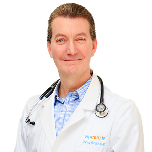 Headshot of Dr. Stanley Ireland, M.D., who is a primary care provider at VIPcare.