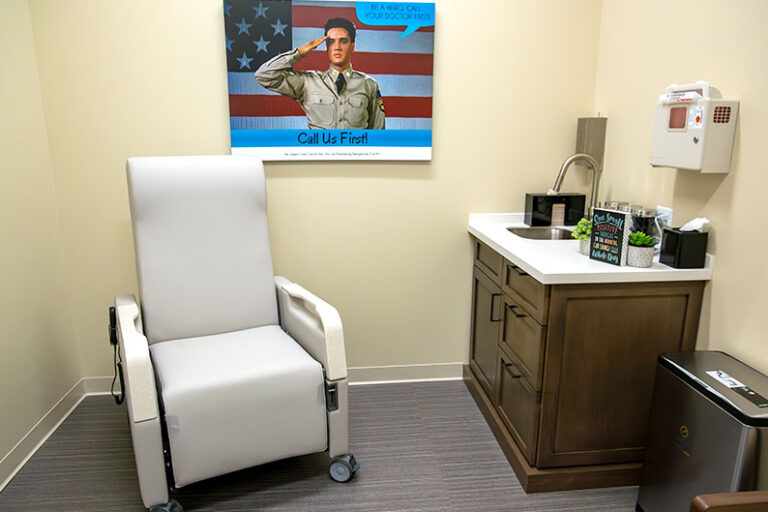 One of the patient care suites at VIPcare Ocoee.
