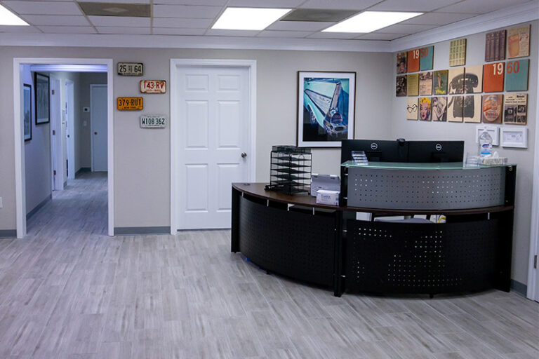 The view as you step inside VIPcare's Port Richey office.