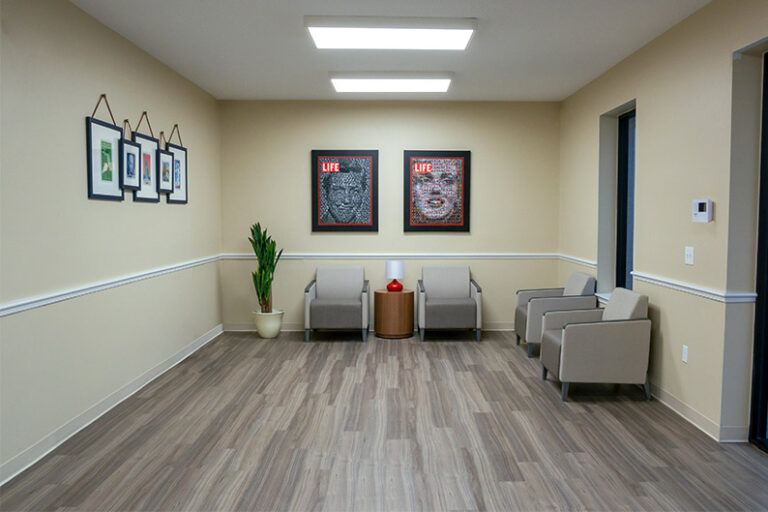The lobby that greets patients at VIPcare doctors in Zephyrhills.